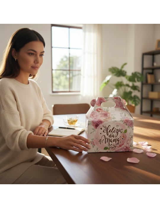 Caja Tipo Box Lunch Mediana Día de Las Madres