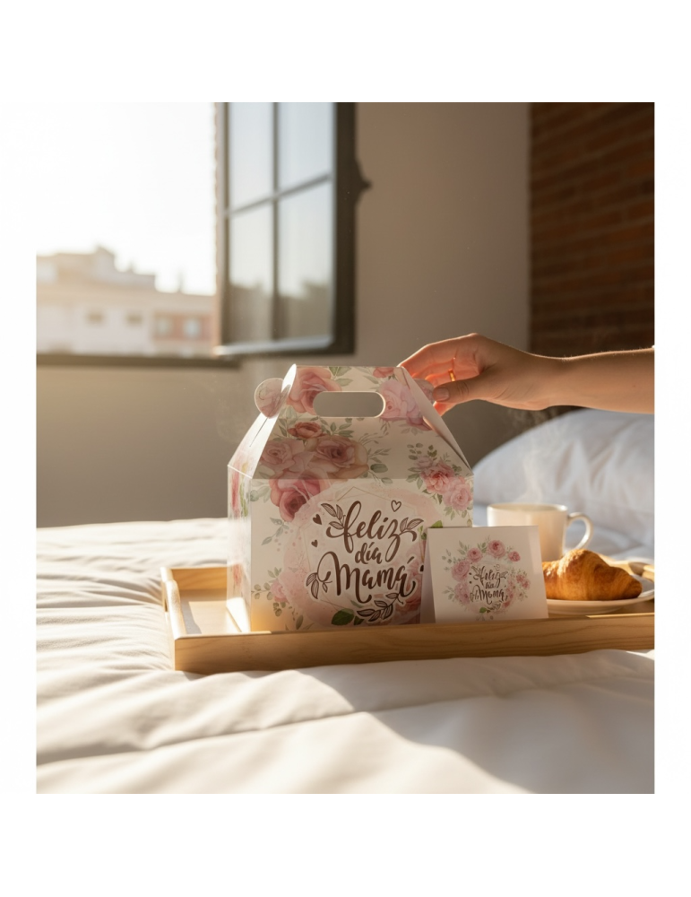 Caja Tipo Box Lunch Mediana Día de Las Madres