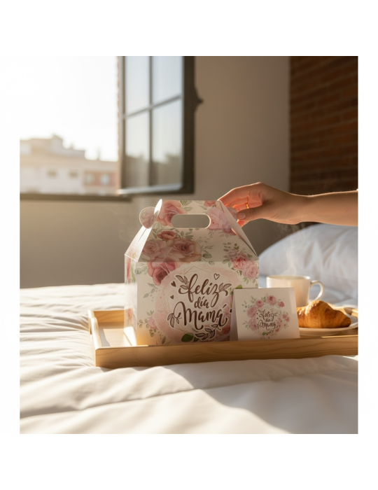Caja Tipo Box Lunch Mediana Día de Las Madres