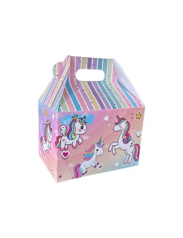 Inkvasor Caja Tipo Box Lunch Diseño Unicornios