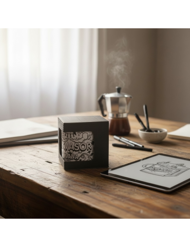 Caja de Cartón Negro para Taza con Ventana 2