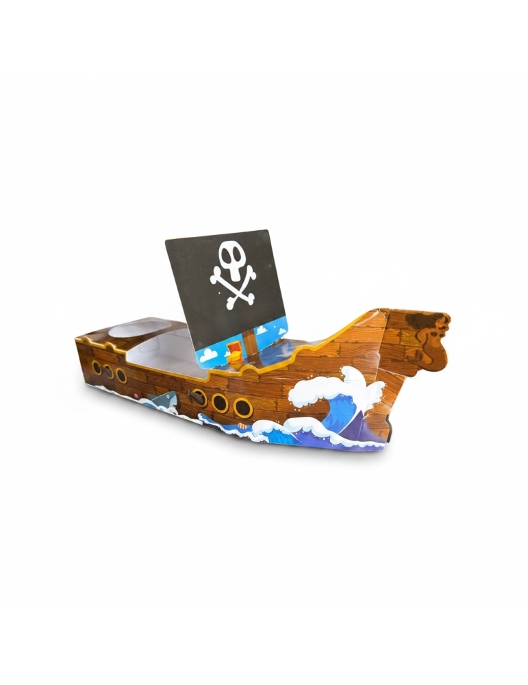 Charola para fiestas infantiles Diseño Barco Pirata