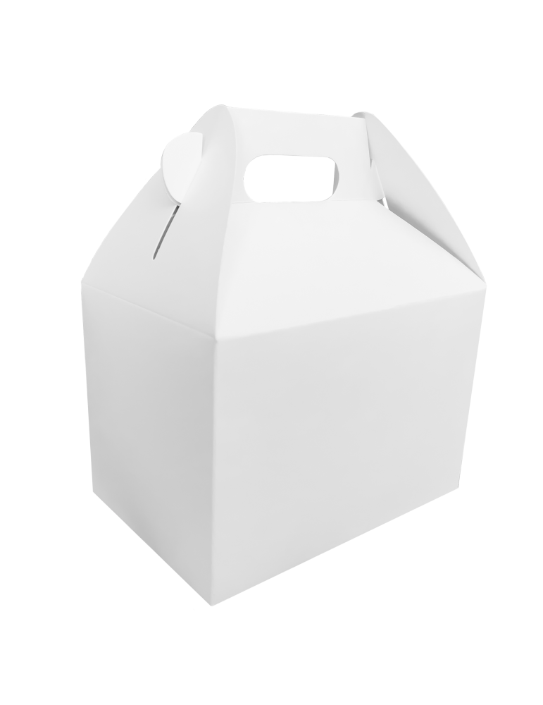 Caja Mediana Tipo Box Lunch Color Blanco
