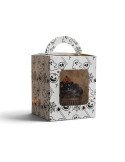 Caja Para Cupcakes Individuales Halloween Blanca