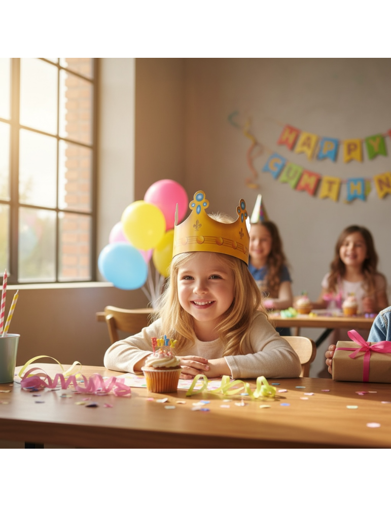 Corona de Princesa y Príncipe Para Fiestas Infantiles