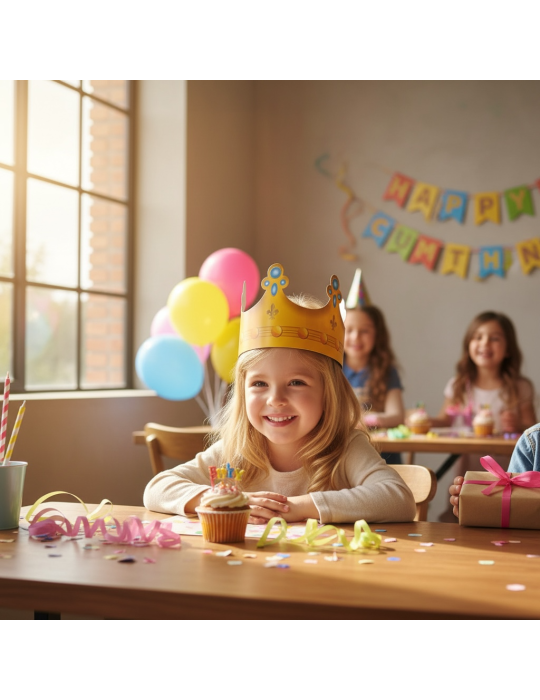 Corona de Princesa y Príncipe Para Fiestas Infantiles