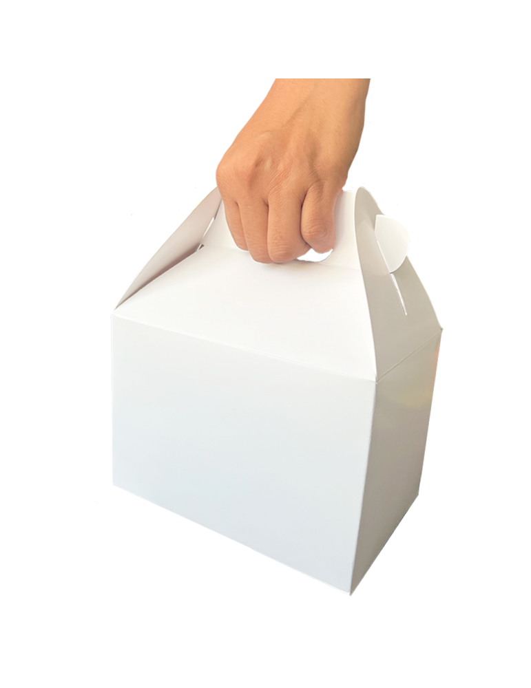 Caja Mediana Tipo Box Lunch Color Blanco