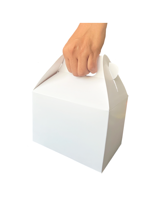 Caja Mediana Tipo Box Lunch Color Blanco