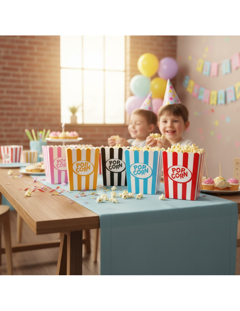 Caja de Colores Para Palomitas de Maíz