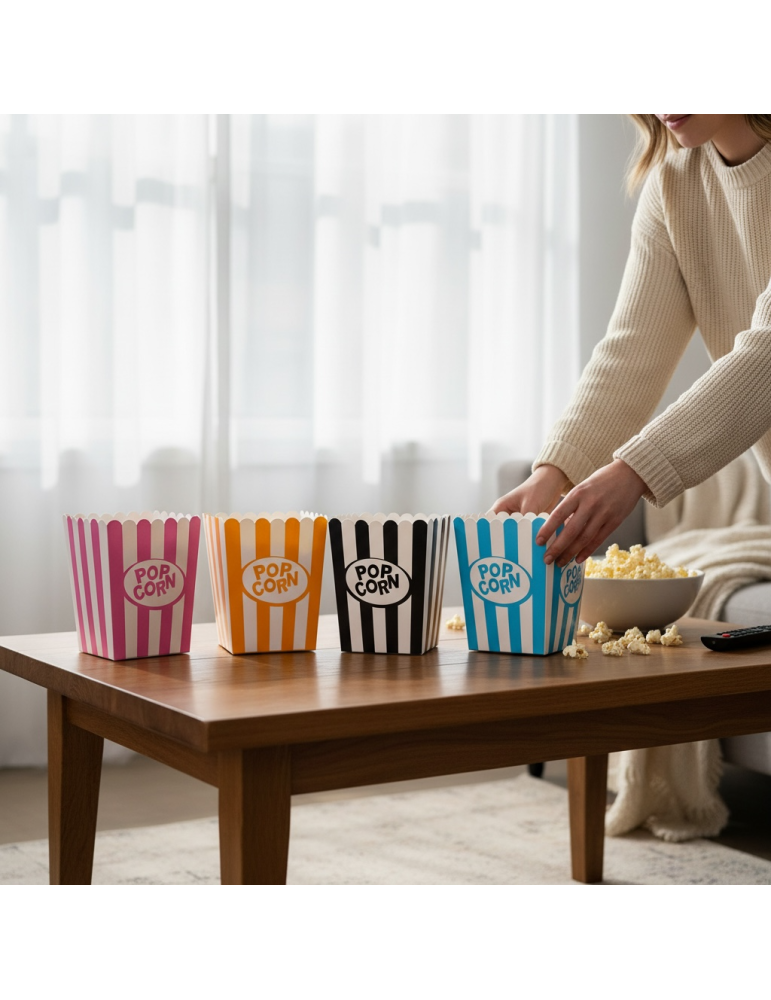 Caja de Colores Para Palomitas de Maíz