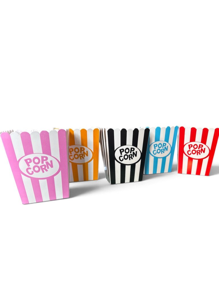 Caja de Colores Para Palomitas de Maíz