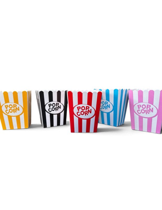 Caja de Colores Para Palomitas de Maíz