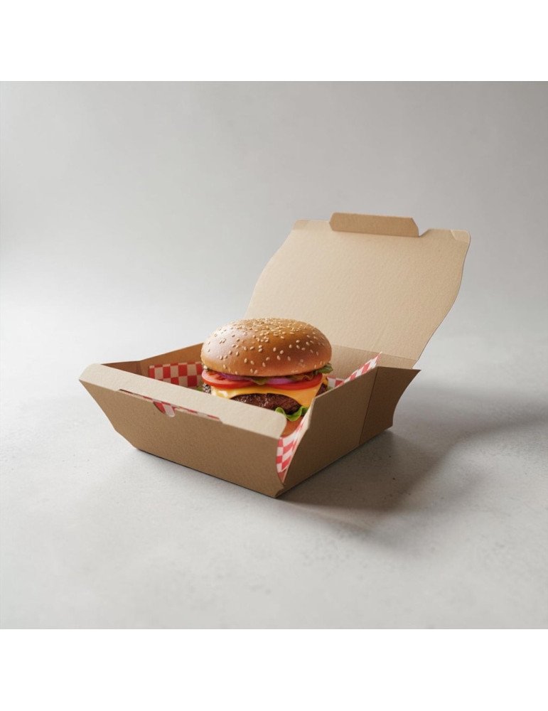 Caja De Cartón Para Hamburguesa