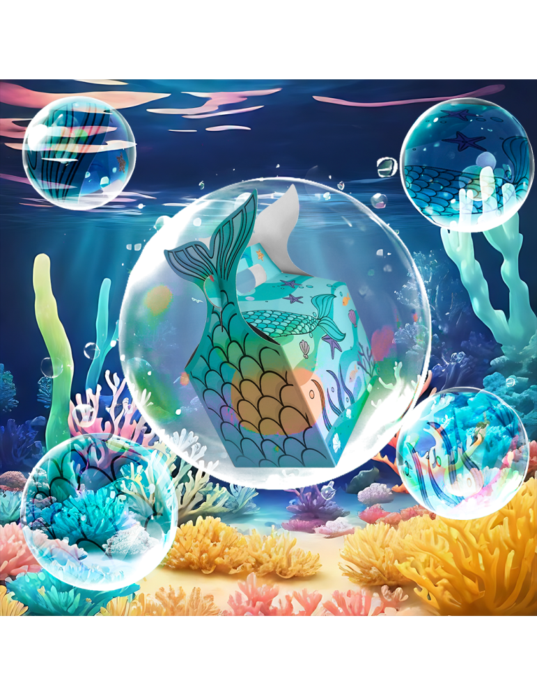 Caja Tipo Box Lunch Sirenita