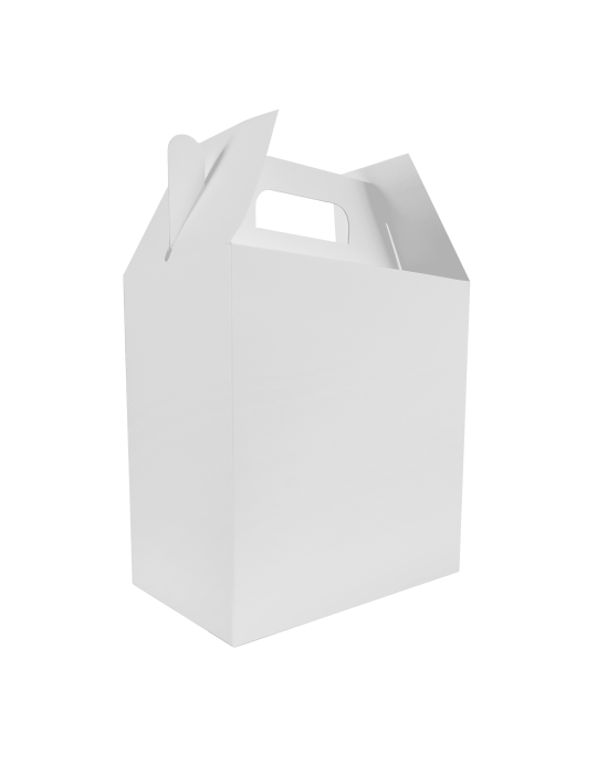 Caja Grande Tipo Box Lunch Color Blanco