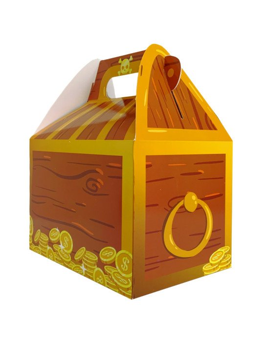 Caja Tipo Box Lunch Cofre Del Tesoro