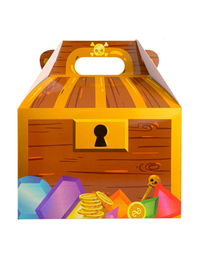 Caja Tipo Box Lunch Cofre Del Tesoro