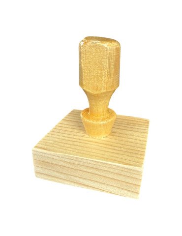 Sello 6cm base de madera