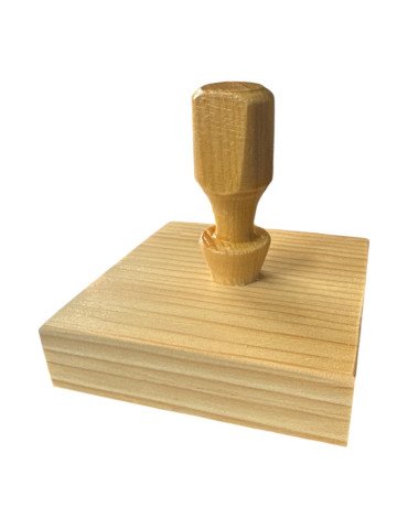 Sello 8cm base de madera