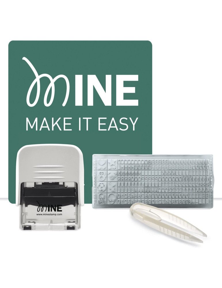 Sello Mine De Letras Intercambiables Para Ropa