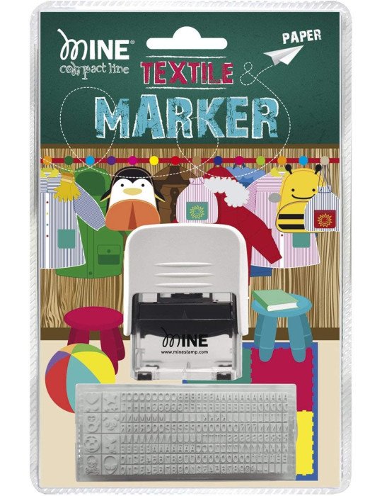 Sello Mine De Letras Intercambiables Para Ropa