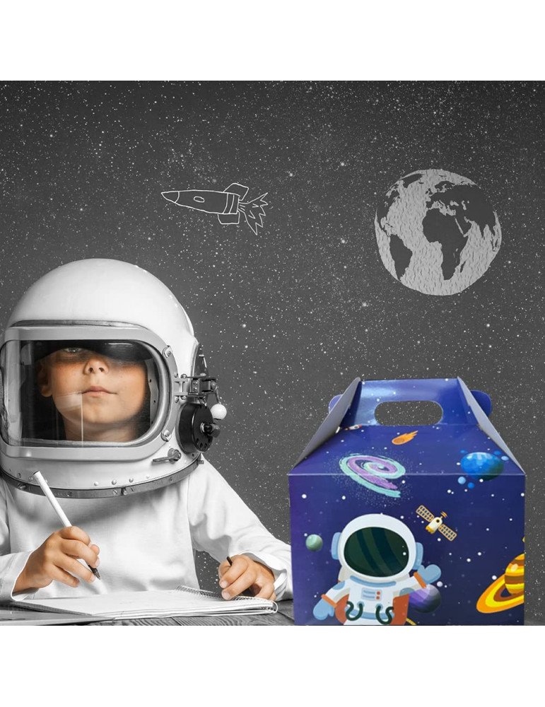 Caja Tipo Box Lunch Viaje Espacial