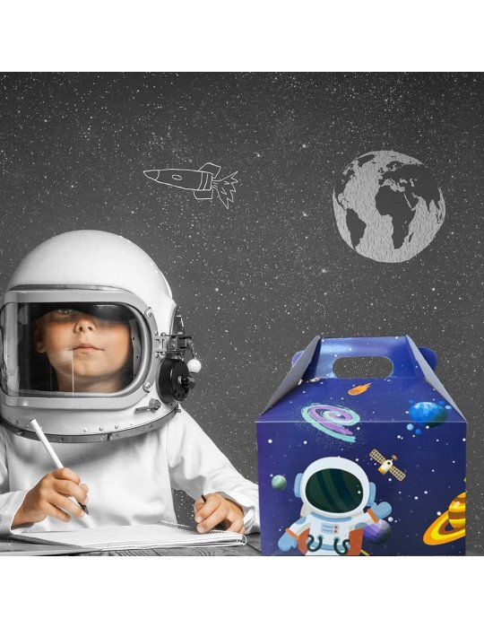 Caja Tipo Box Lunch Viaje Espacial