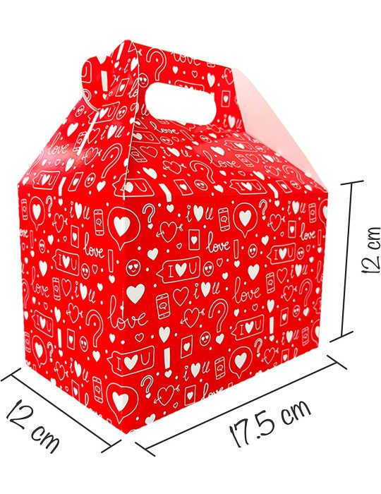 Caja Tipo Box Lunch Amor y la Amistad
