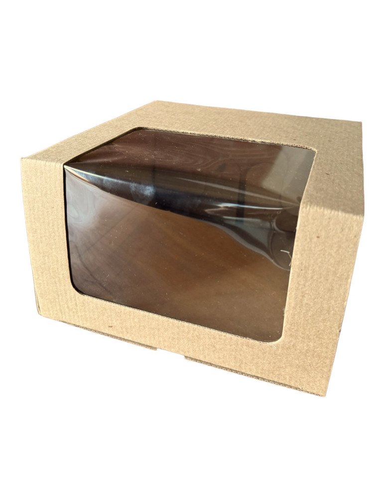 Caja de Cartón Microcorrugado Con Ventana Para Gorra