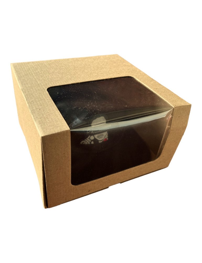Caja de Cartón Microcorrugado Con Ventana Para Gorra
