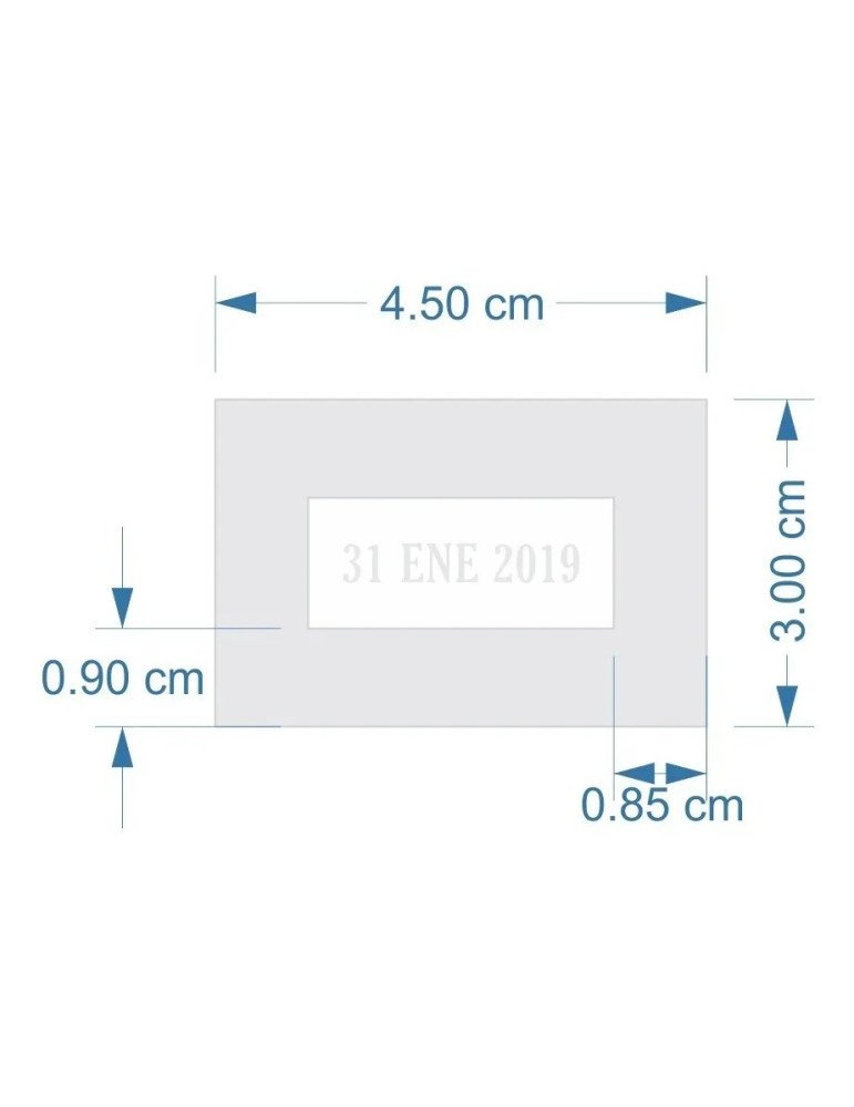 Sello Fechador (2x3cm) Autoentintable Personalizado