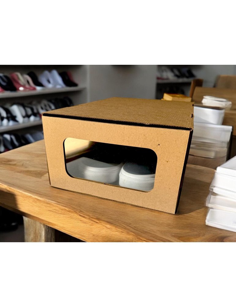 Caja para zapatos con ventana