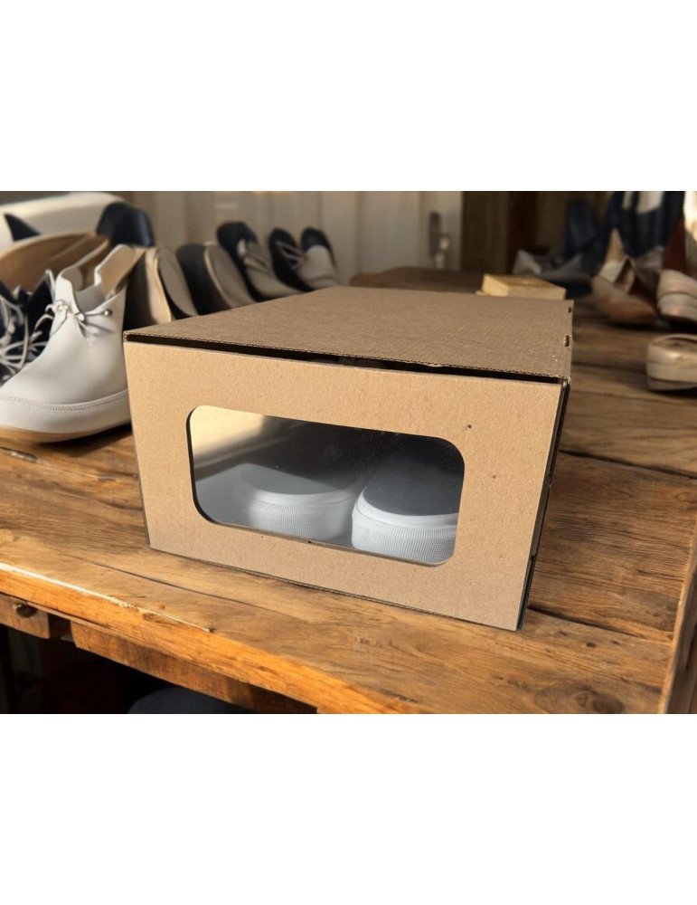 Caja para zapatos con ventana