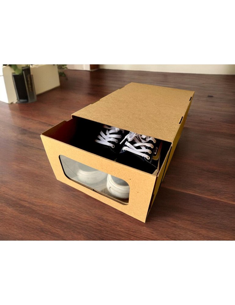 Caja para zapatos con ventana