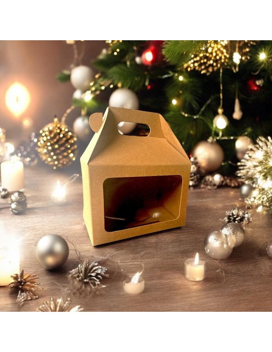 Box Lunch kraft Con Ventana De Acetato