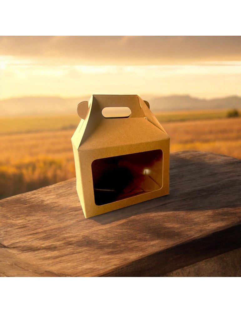 Box Lunch kraft Con Ventana De Acetato