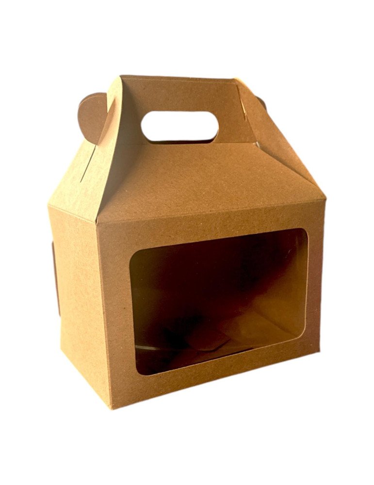 Box Lunch kraft Con Ventana De Acetato