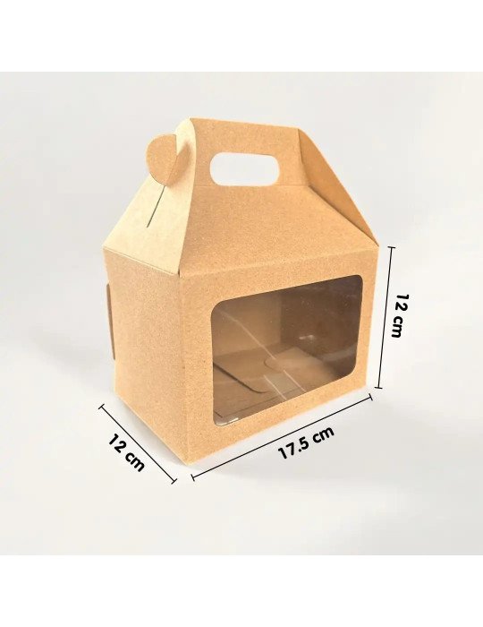 Box Lunch kraft Con Ventana De Acetato