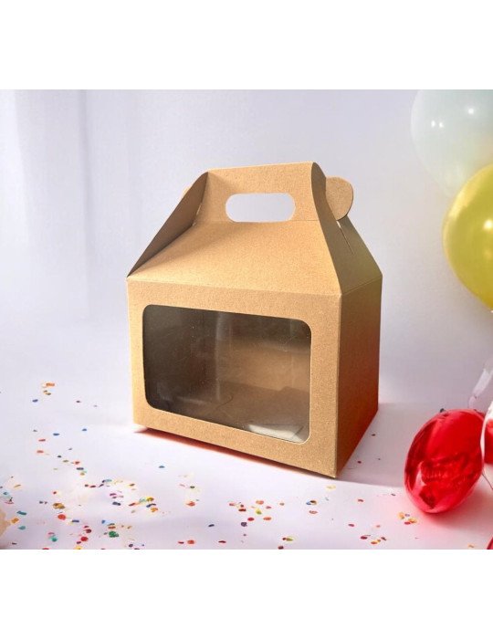 Box Lunch kraft Con Ventana De Acetato